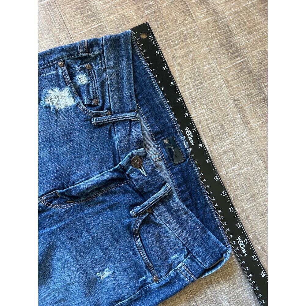 MOTHER The Looker Ankle Fray Alley Cat Distressed Stretch Jeans Womens 28 USA - Picture 11 of 14